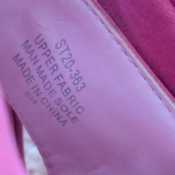 Barbiecore Chunky Sandals Platform Heel Hot Pink Size 8 sugar thrillz - Picture 9 of 9